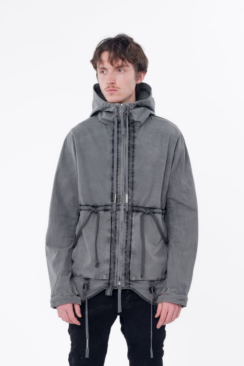 Dark Gray Padded Jacket 5