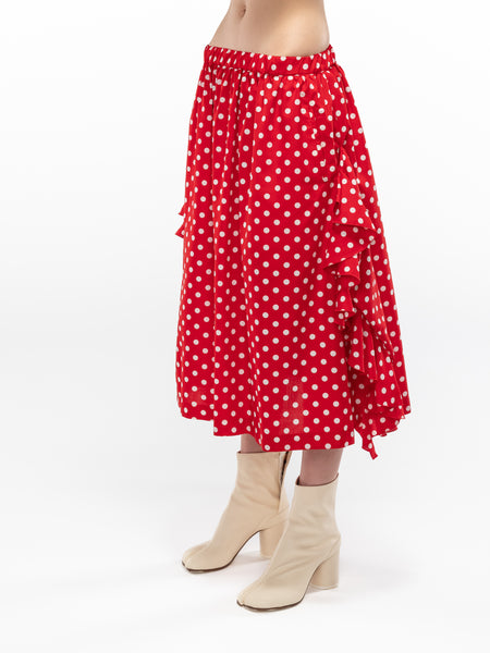 COMME DES GARÇONS Black Polka Dot Pleated Skirt – References
