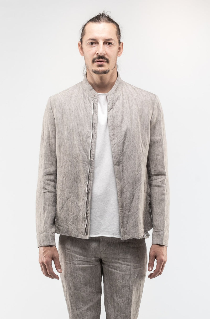 Minimal Jacket In Straw