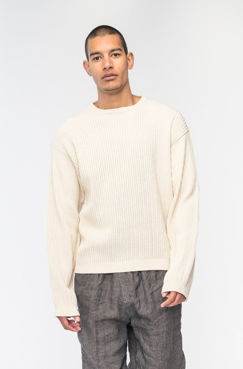 Biker Round Neck Sweater