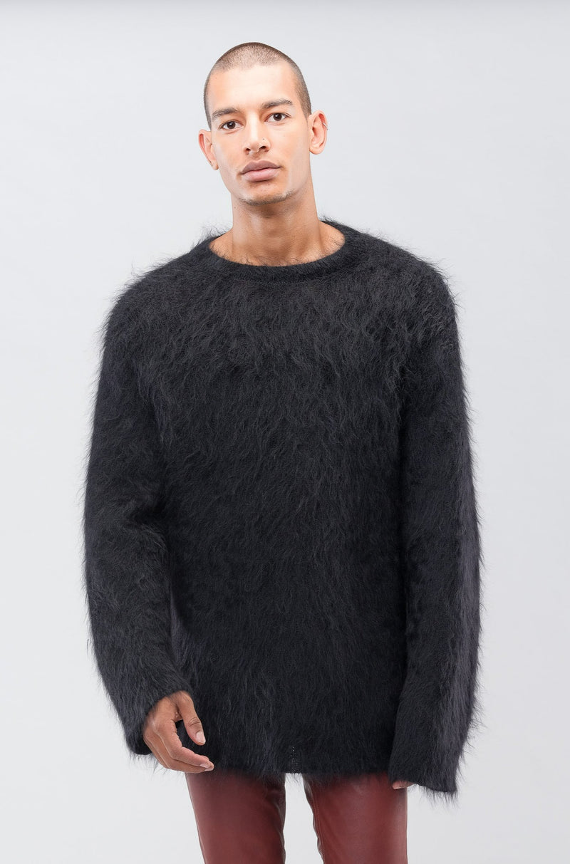 Fur Finish Crew Neck