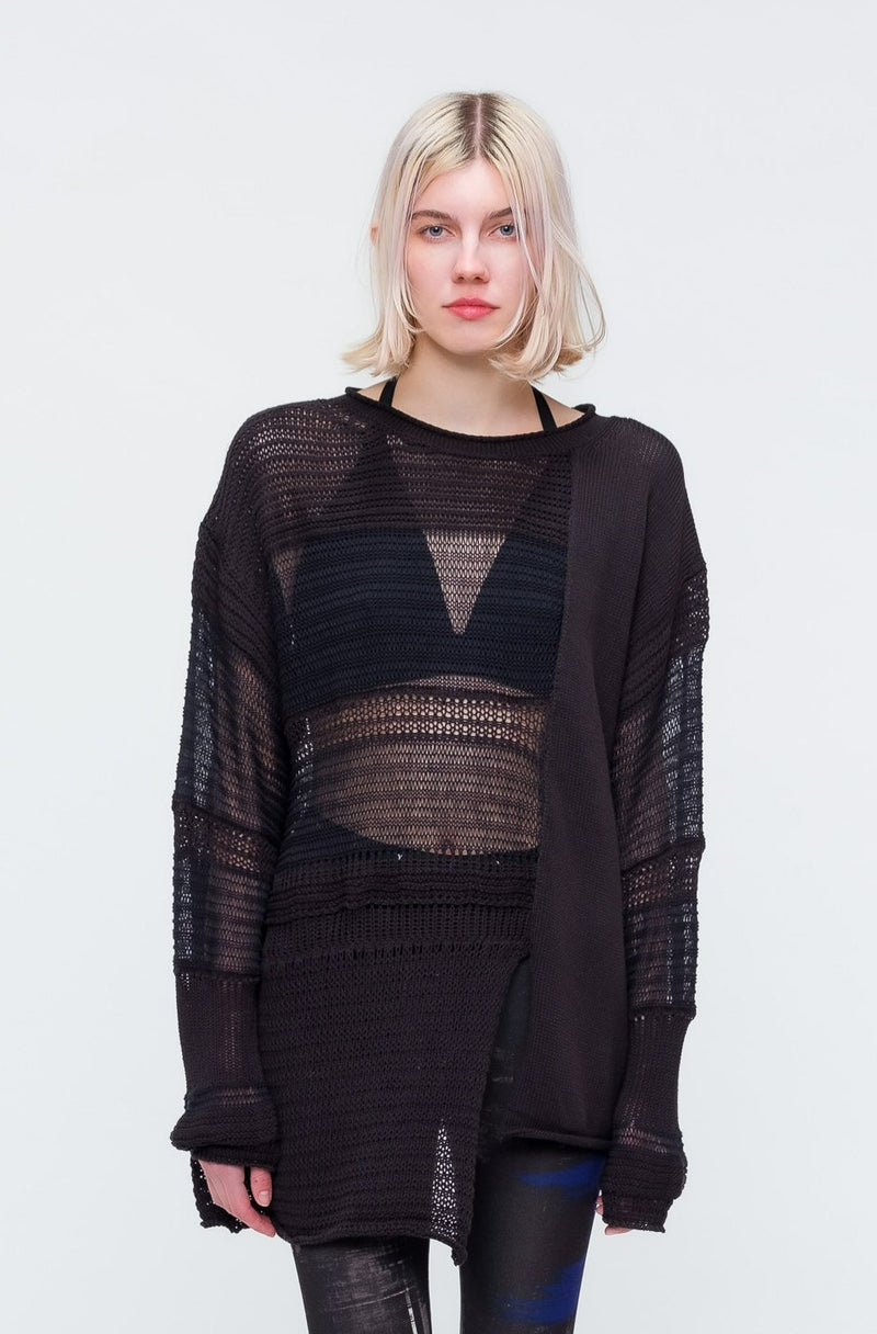 Open Knit Pullover