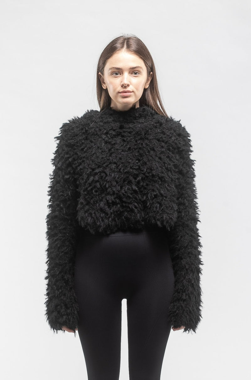 Black Wooly Sweater