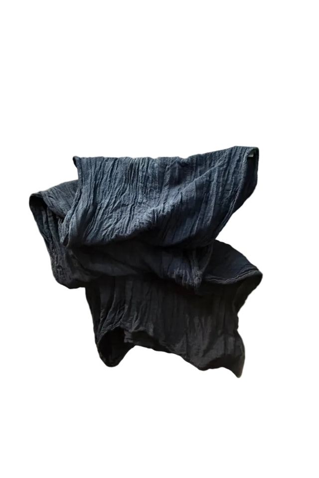Midnight Plain Wool Scarf