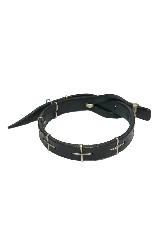 Cross Studded Thin Bracelet