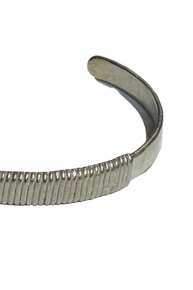 Thin Wrapped Silver Bracelet