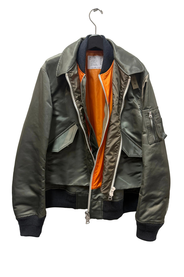 Cotton Nylon Twill Bomber