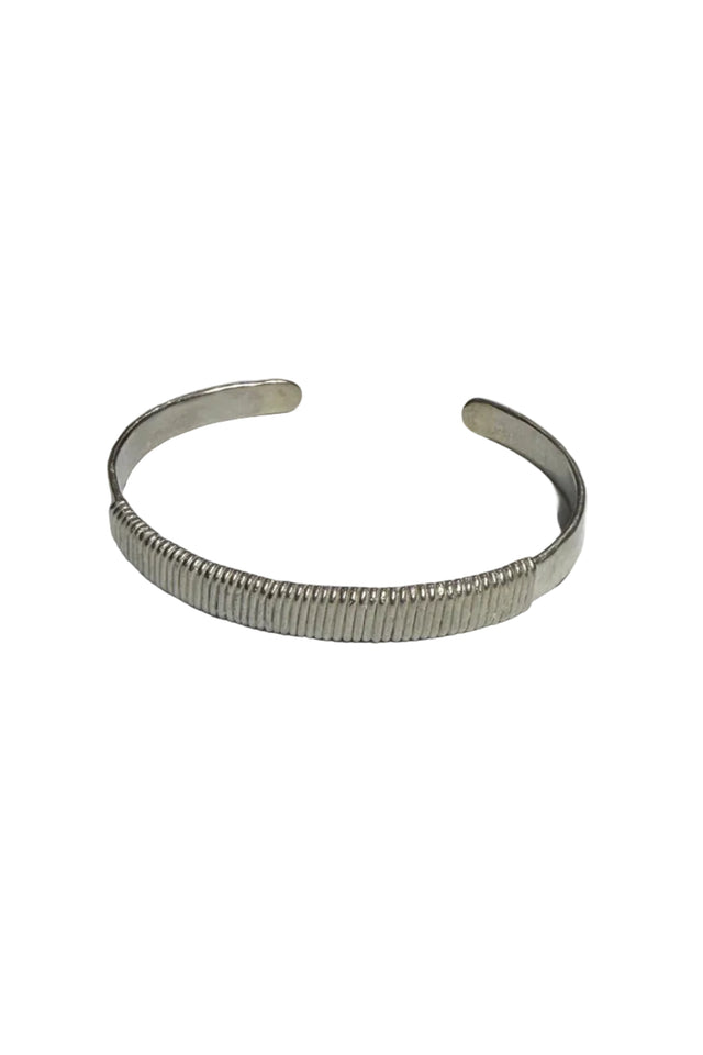 Thin Wrapped Silver Bracelet