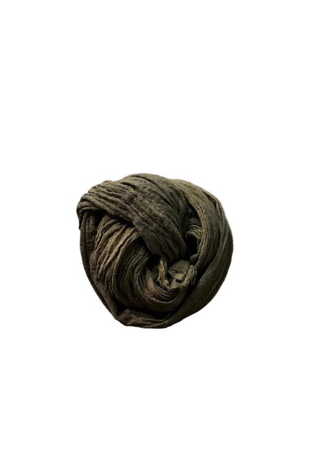 Moss Plain Wool Scarf