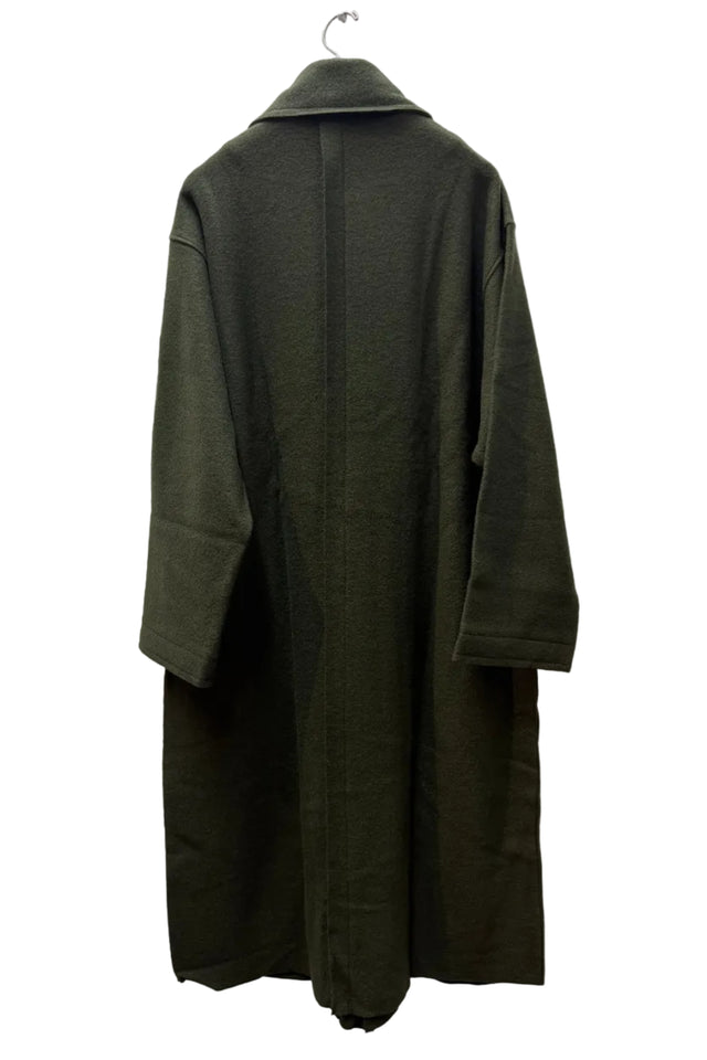 Khaki Stand Collar Coat