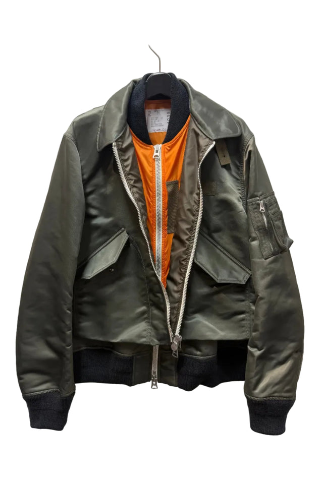 Cotton Nylon Twill Bomber