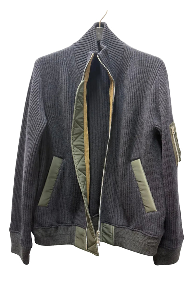 Wool Knit Blouson