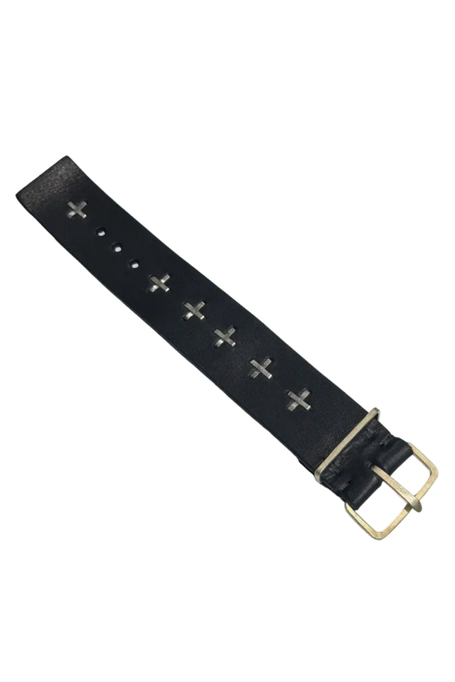 Extra Wide Cross Studded Wristband