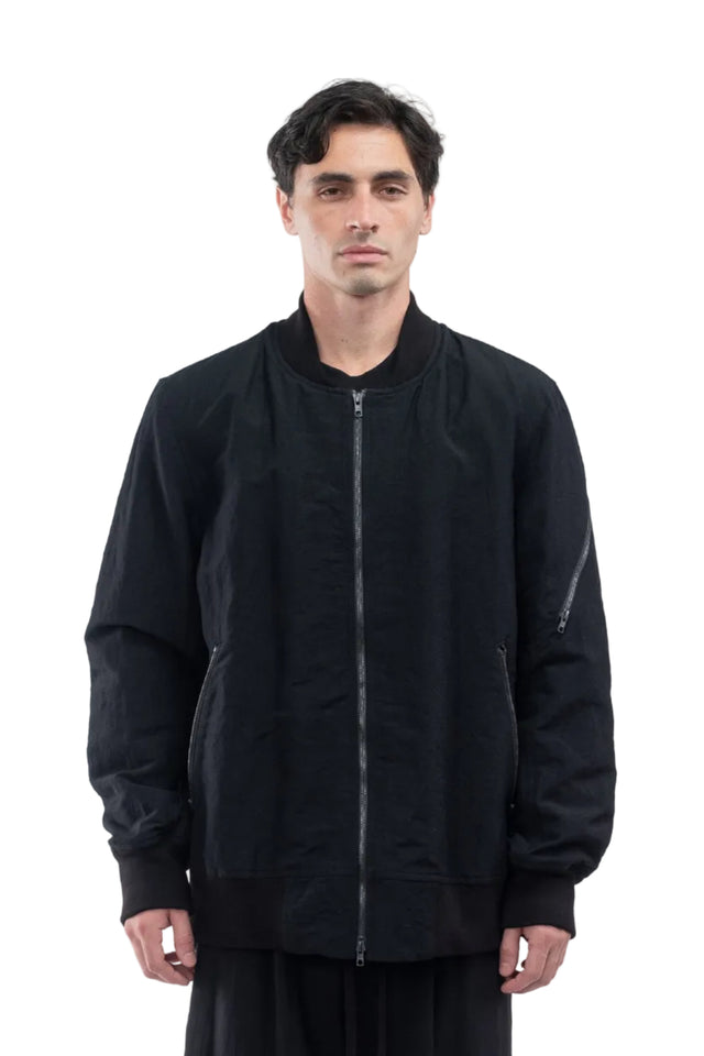 Linen Bomber Jacket