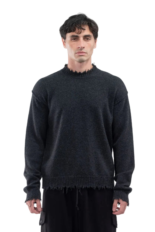 Distressed Look Crewneck