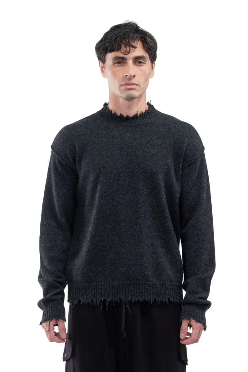 Distressed Look Crewneck