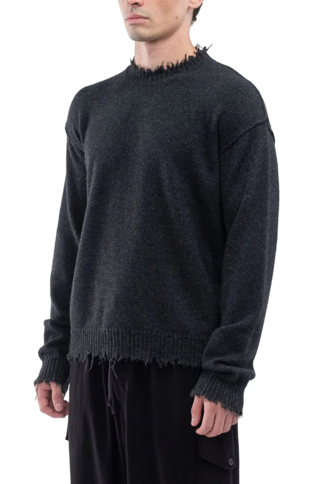 Distressed Look Crewneck