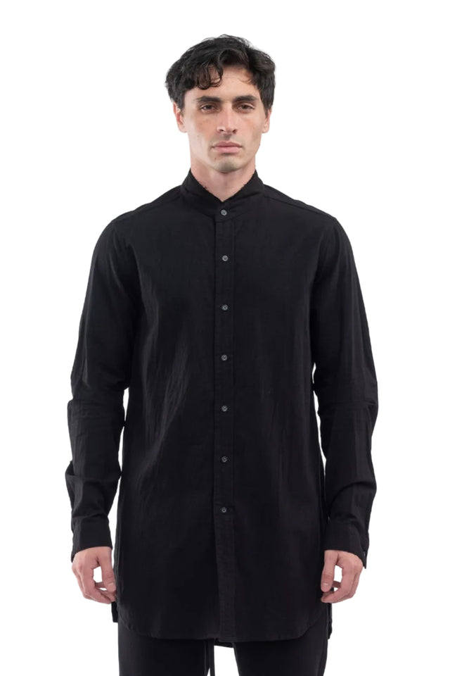 Cut Off Collar Shirt