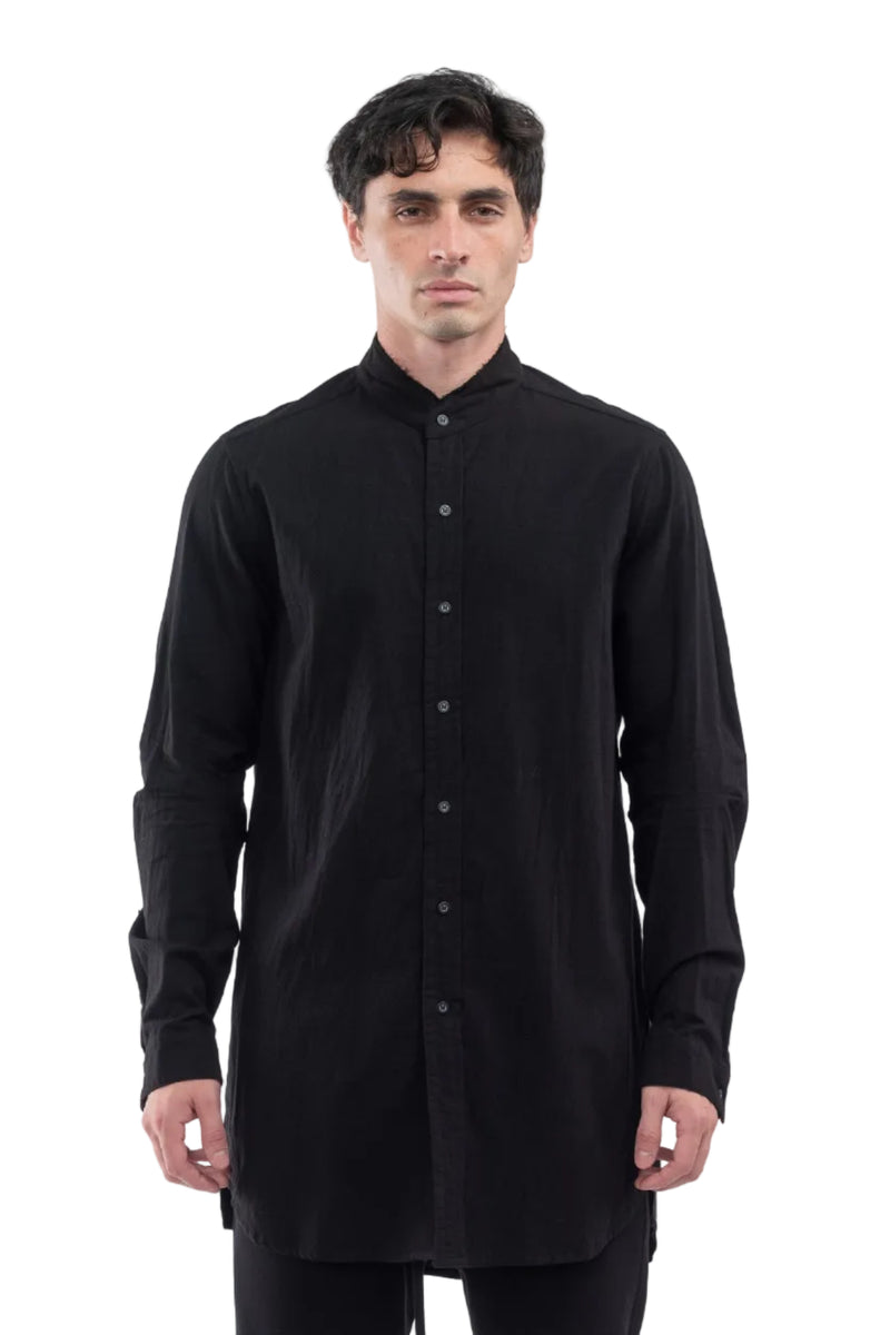 Cut Off Collar Shirt