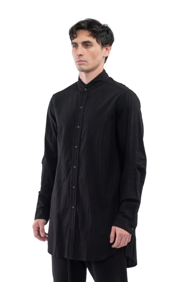 Cut Off Collar Shirt