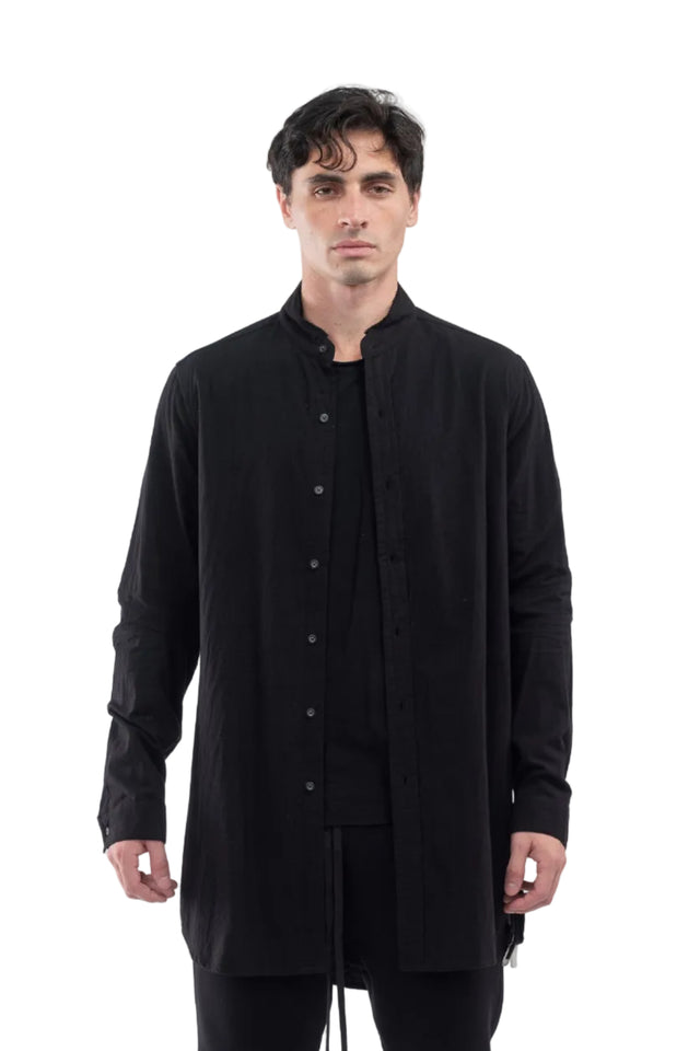 Cut Off Collar Shirt