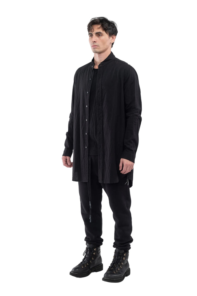 Cut Off Collar Shirt