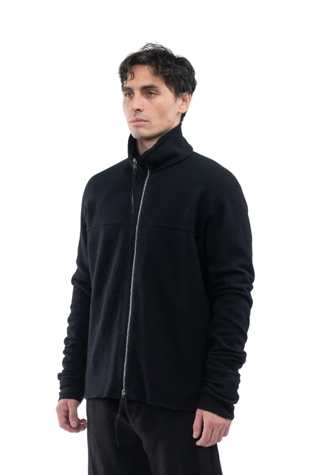 Zipped Shirt in Wool/Alpaca