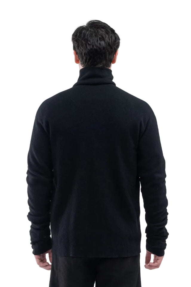Zipped Shirt in Wool/Alpaca
