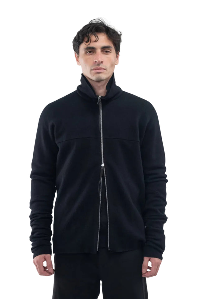 Zipped Shirt in Wool/Alpaca