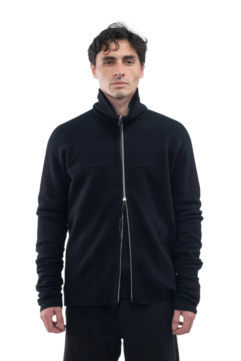 Zipped Shirt in Wool/Alpaca
