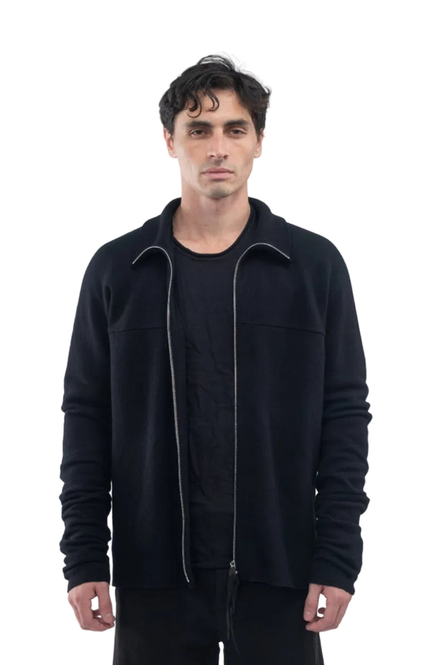 Zipped Shirt in Wool/Alpaca