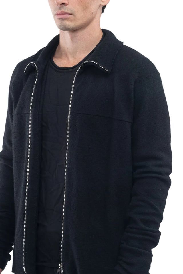 Zipped Shirt in Wool/Alpaca