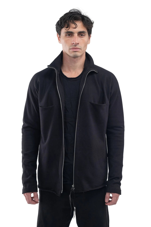 Zipped Shirt In Cotton/ Cashmere