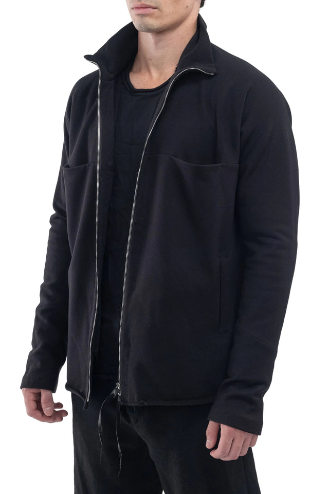 Zipped Shirt In Cotton/ Cashmere