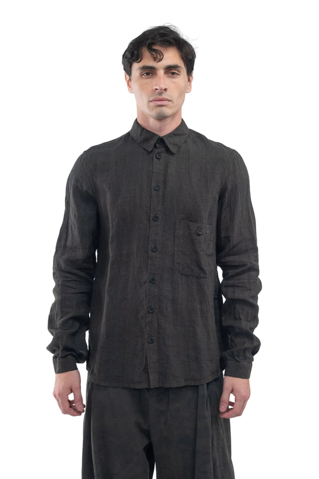 TO14-M Linen Check Shirt
