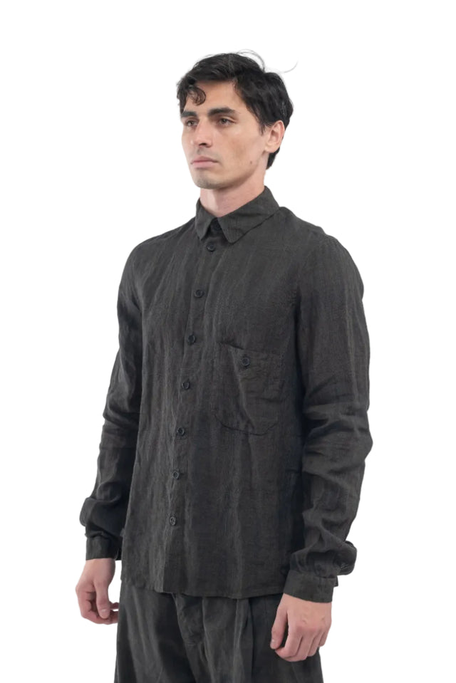 TO14-M Linen Check Shirt