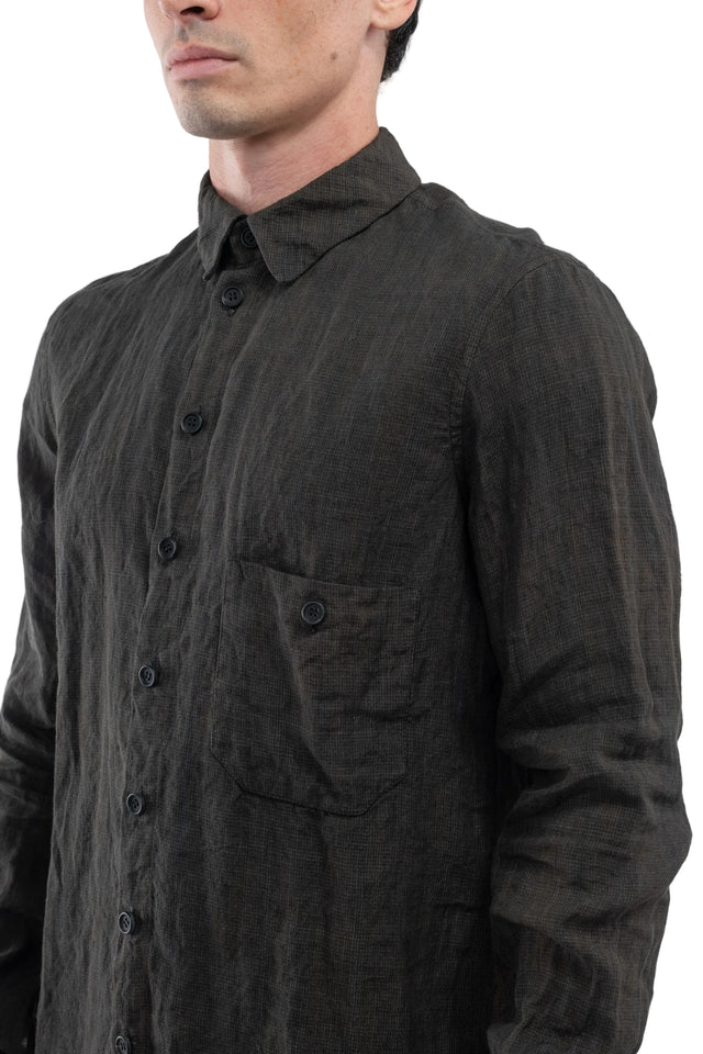 TO14-M Linen Check Shirt