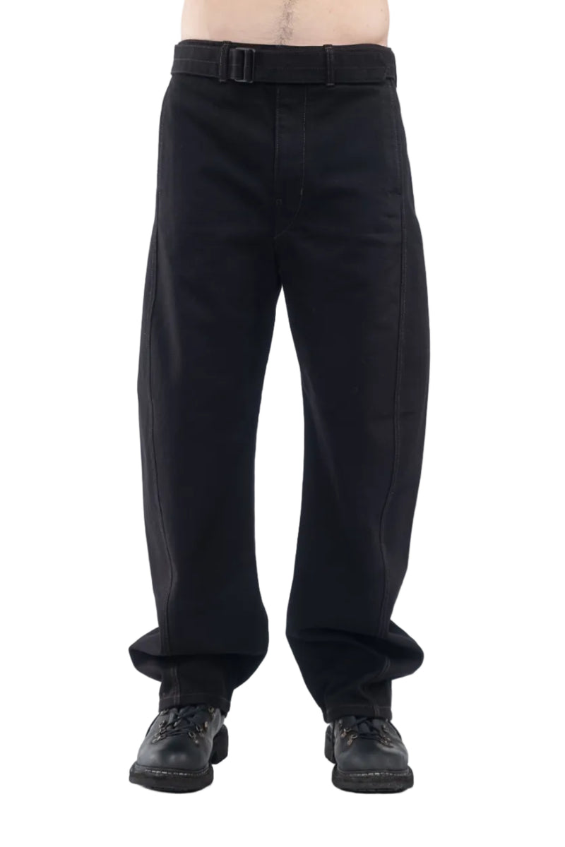 Twisted Belted Pant Black