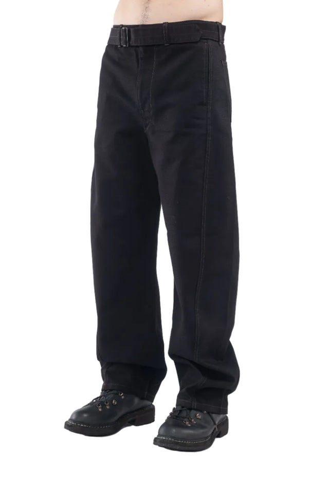 Twisted Belted Pant Black