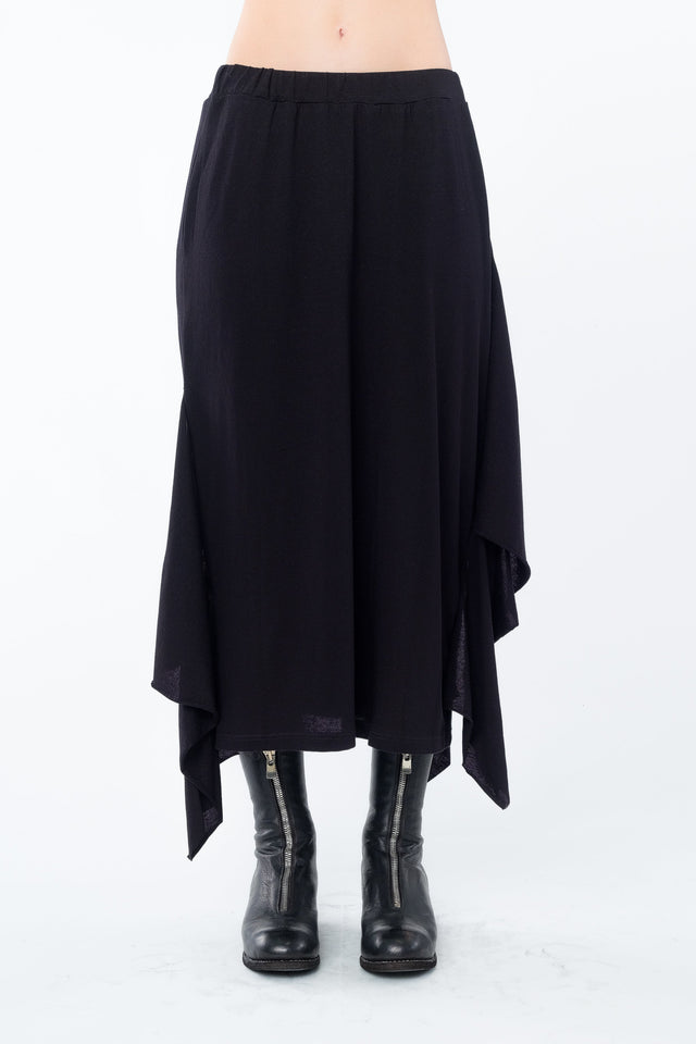 Draped Gauze Skirt