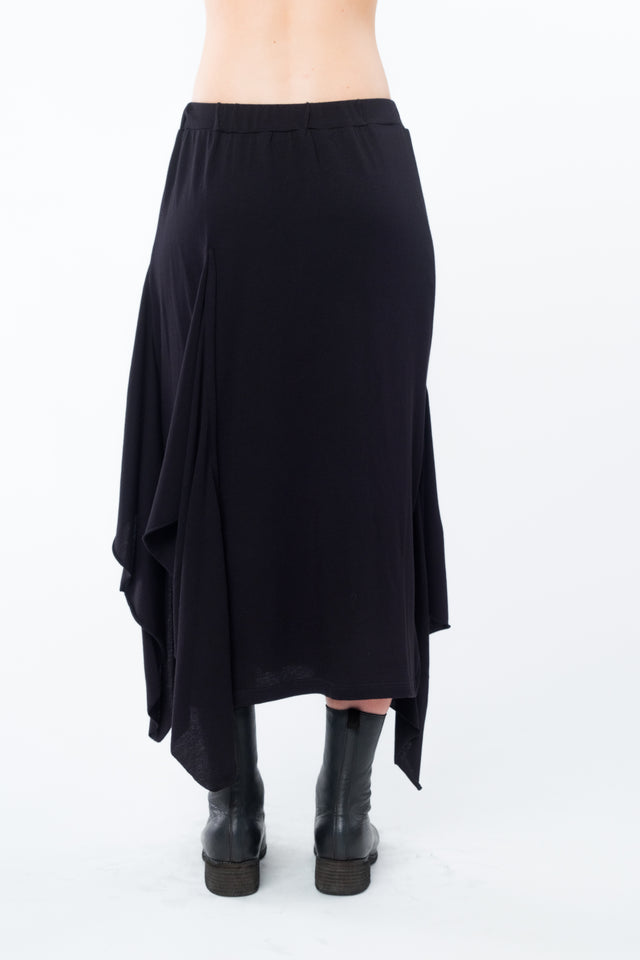 Draped Gauze Skirt