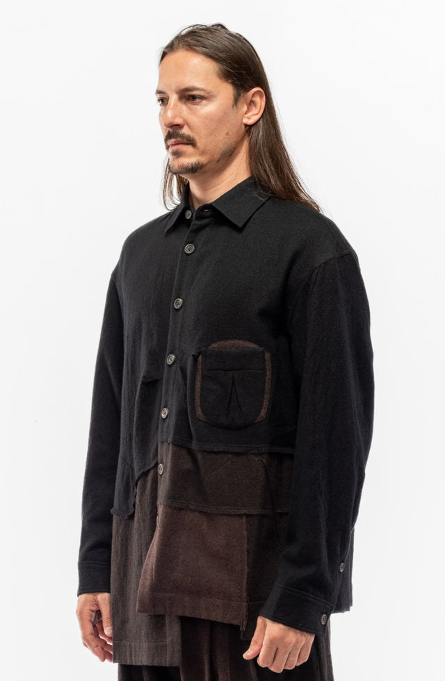 Deconstructed Wool Shirt