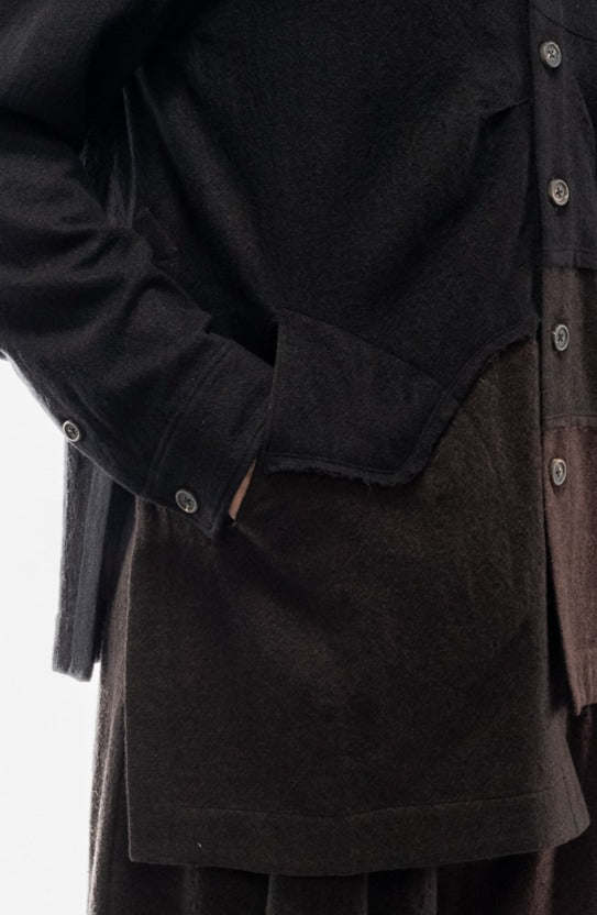 Deconstructed Wool Shirt