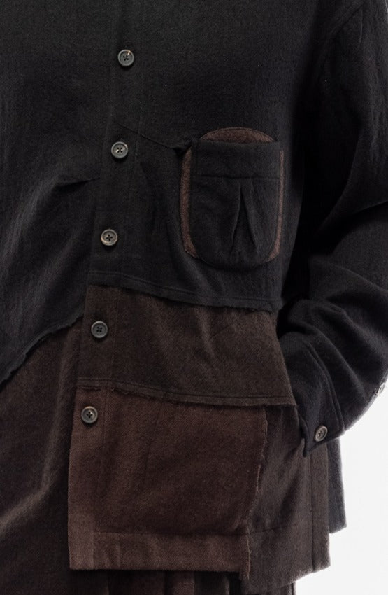 Deconstructed Wool Shirt