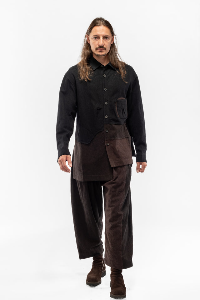 Deconstructed Wool Shirt