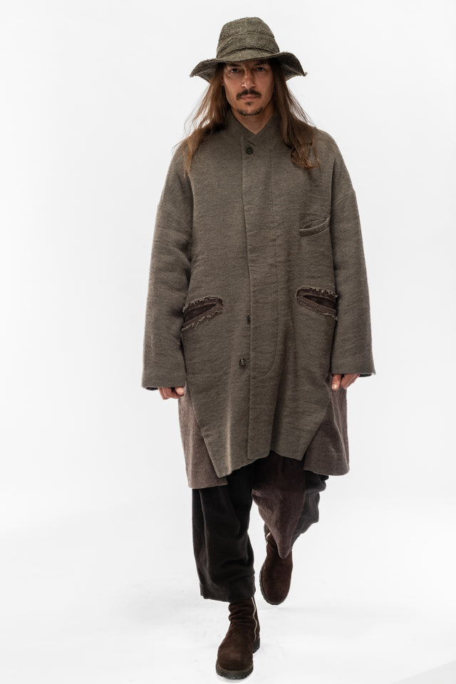 Wide Grey Coat