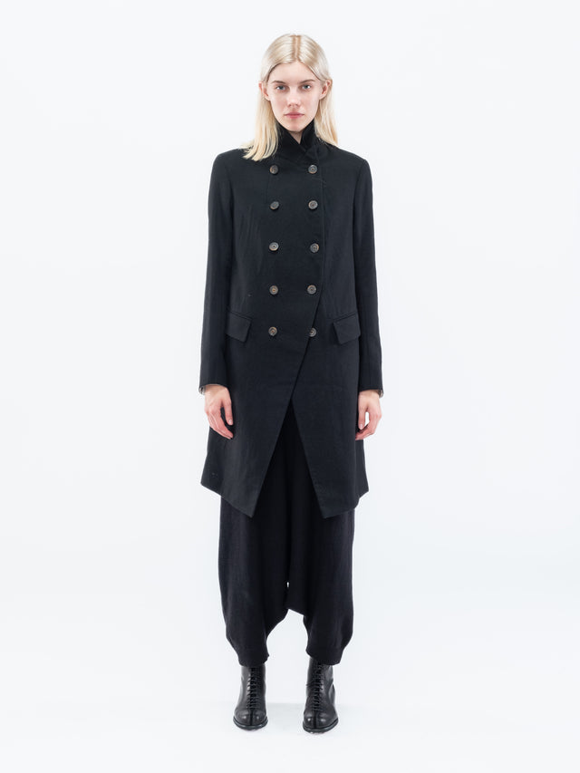 DB CUTAWAY COAT BLK