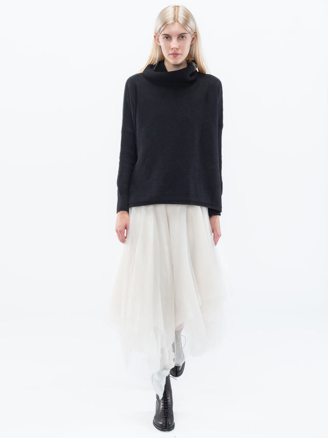 Pale Ivory Tulle Skirt