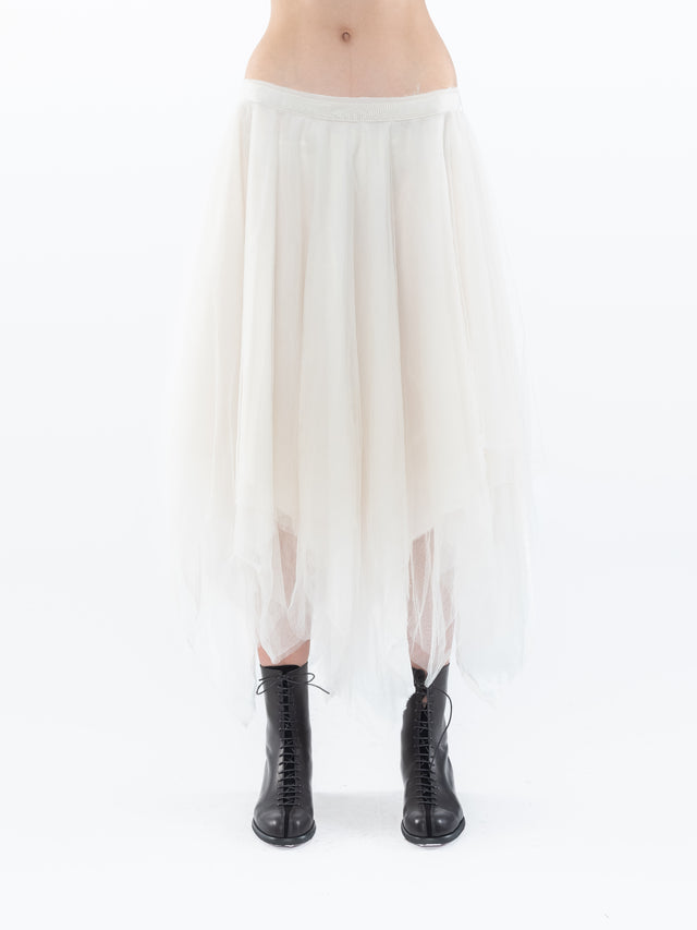 Pale Ivory Tulle Skirt