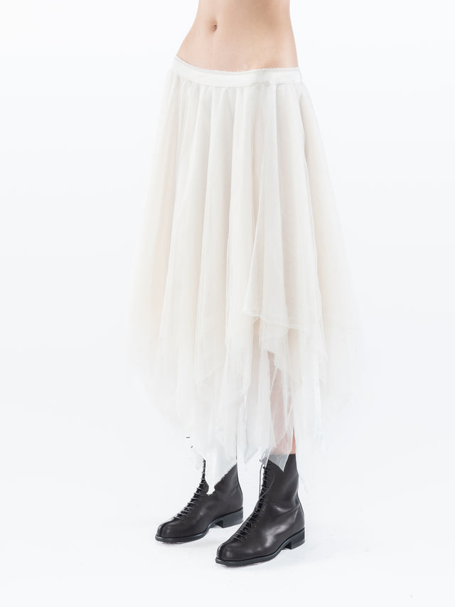 Pale Ivory Tulle Skirt